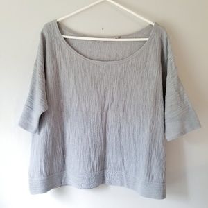 Athleta dolman batwing boatneck oversized knit top